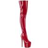 Pleaser - JUBILANT3000 Bottes cuissardes à plateforme - Rouge Product image